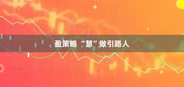盈策略 “慧”做引路人