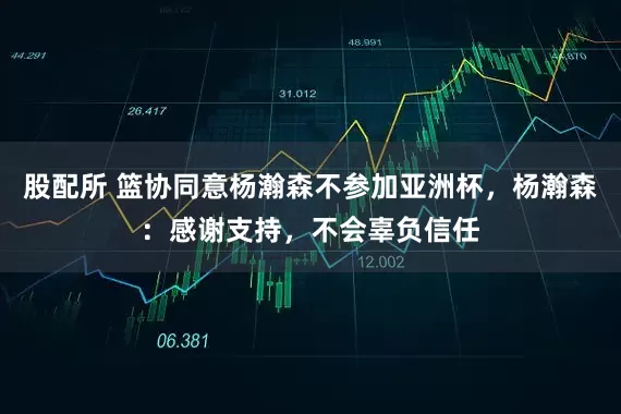 股配所 篮协同意杨瀚森不参加亚洲杯，杨瀚森：感谢支持，不会辜负信任