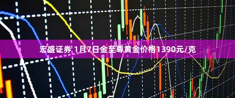 宏盛证券 1月7日金至尊黄金价格1390元/克